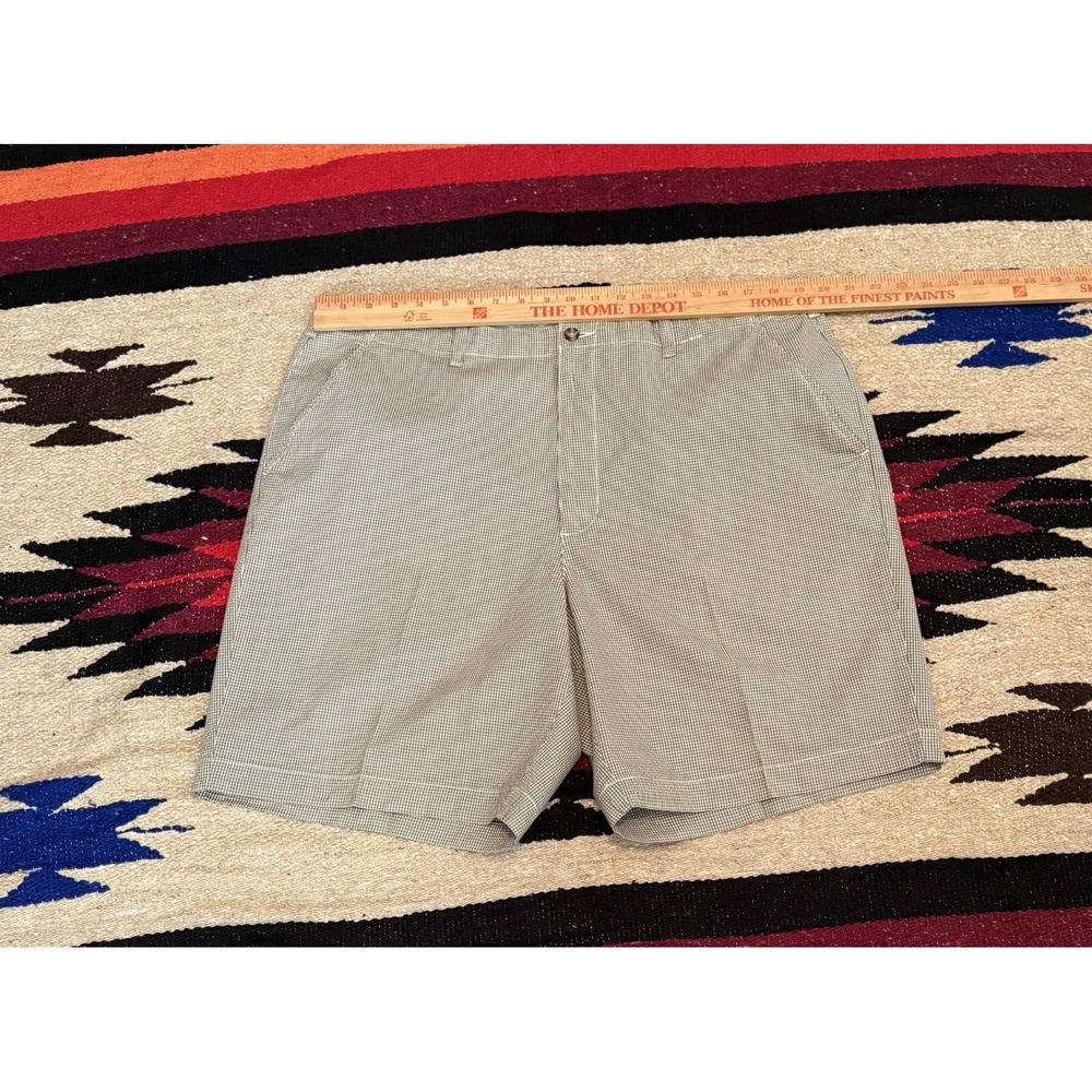 Brooks Sport Men's 40x8 Seersucker Cotton Chino Flat Front Short Preppy - Picture 4 of 9